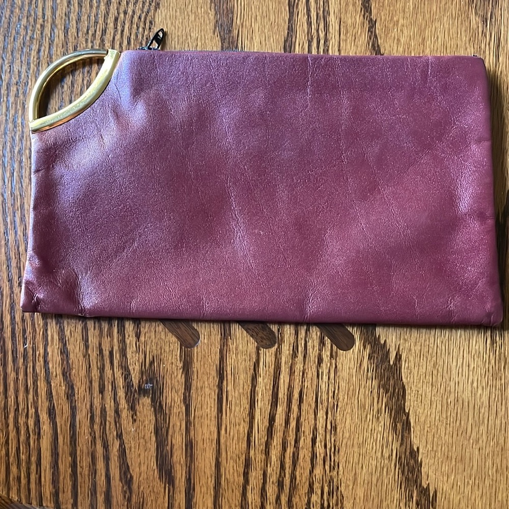 Vintage Princess Gardner Leather Maroon Clutch